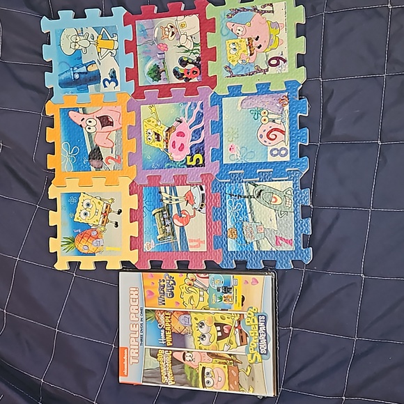SpongeBob SquarePants DVD and puzzle - Picture 1 of 4